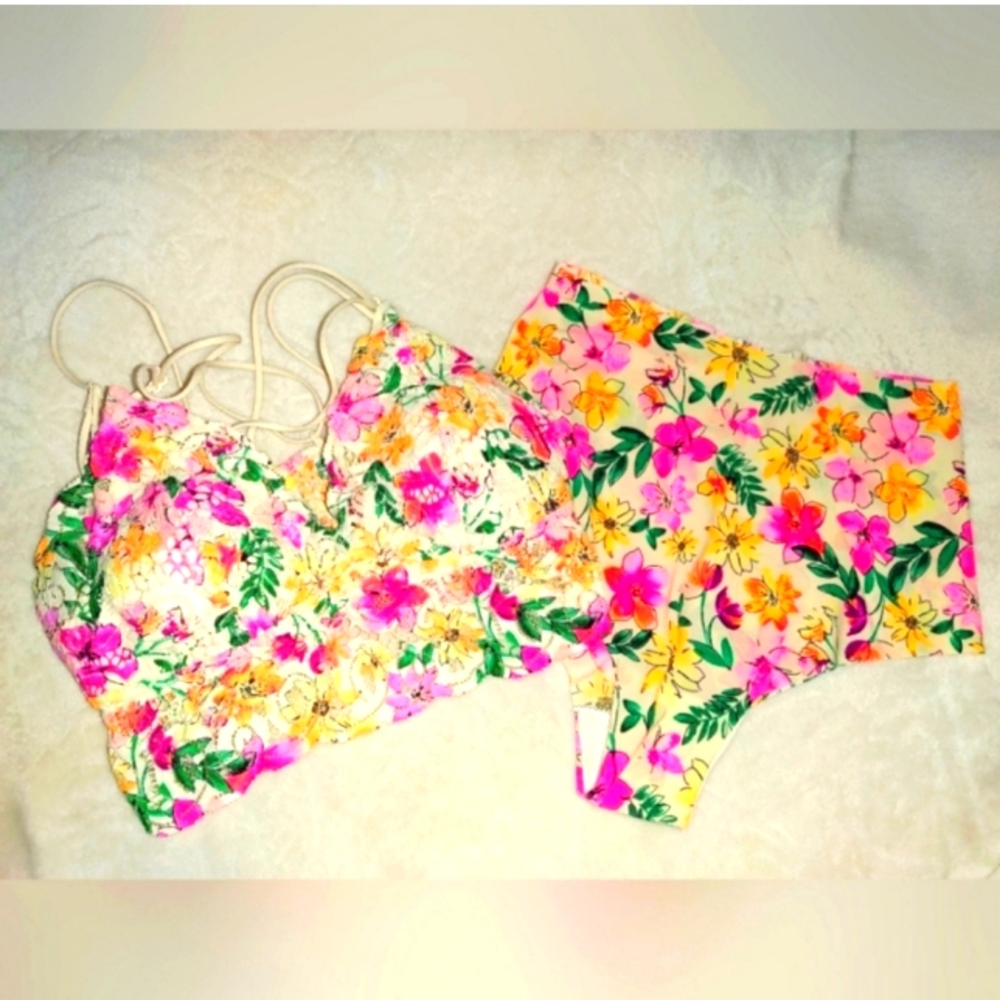 Victoria secret PINK bralette and panty set